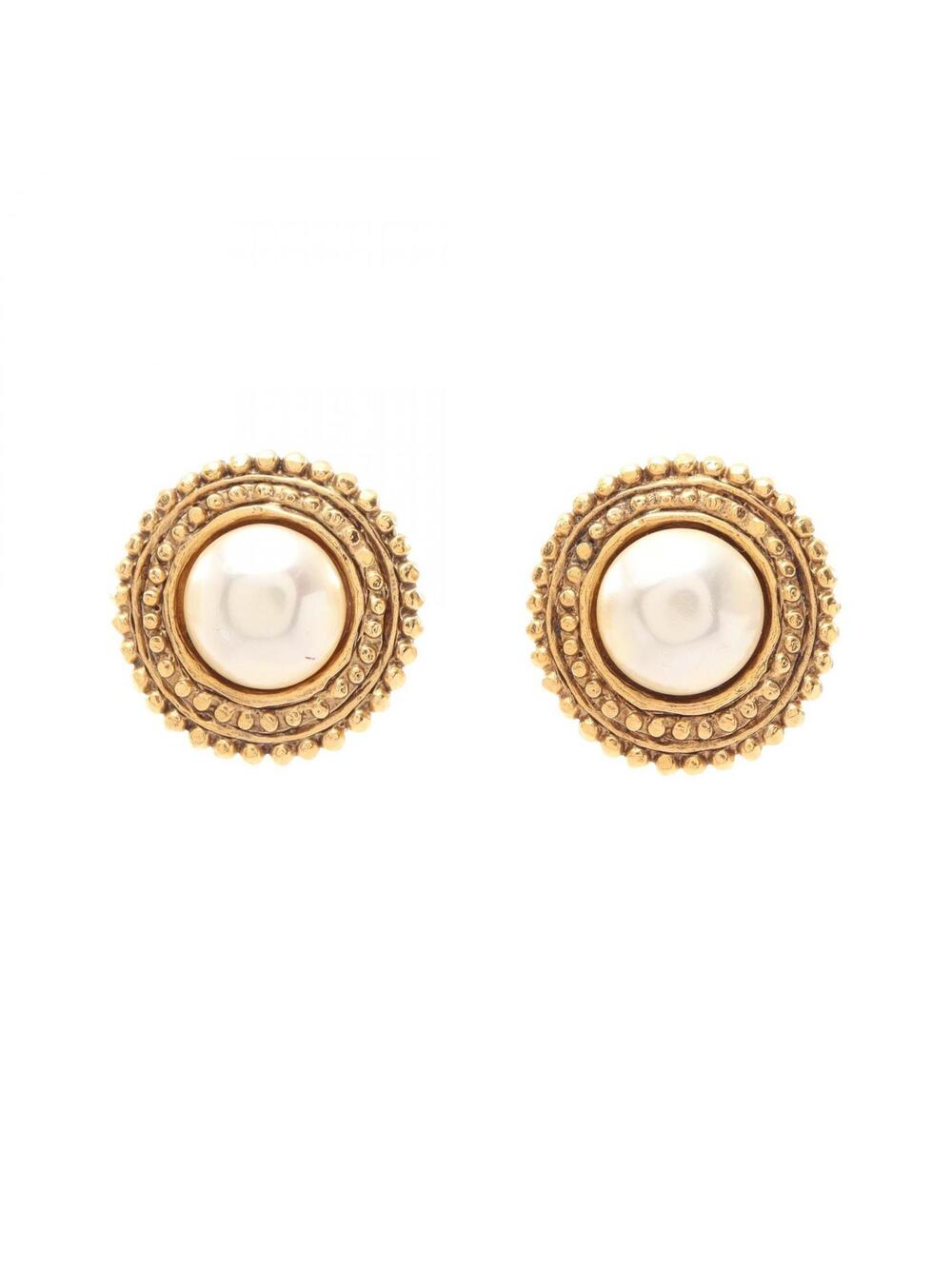 Chanel Earring Gold Plated Artificial #368736C36B